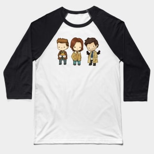 Supernatural Gift Sam Dean Castiel Supernatural Chibi Baseball T-Shirt